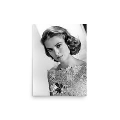 Grace Kelly poster on a plain backdrop in size 12"x16".