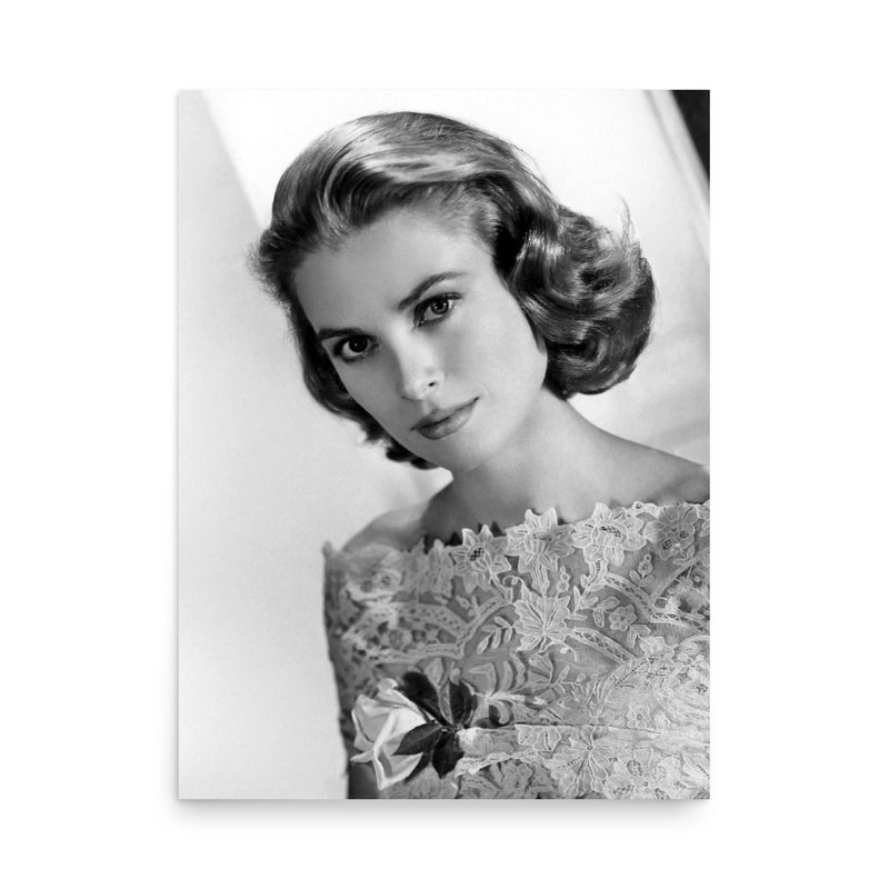 Grace Kelly poster on a plain backdrop in size 18