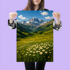 Gran Paradiso Alpine Meadows Italy poster 3