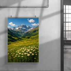 Gran Paradiso Alpine Meadows Italy poster 4