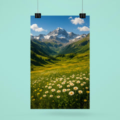 Gran Paradiso Alpine Meadows Italy poster 6