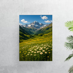 Gran Paradiso Alpine Meadows Italy poster 7