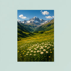 Gran Paradiso Alpine Meadows Italy poster 8