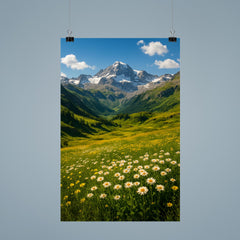 Gran Paradiso Alpine Meadows Italy poster 9