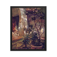 Granada by John Singer Sargent, 1912 framed print on a plain backdrop in size 16"x20".