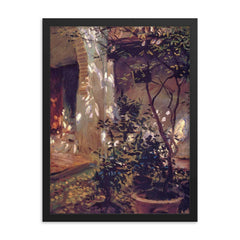Granada by John Singer Sargent, 1912 framed print on a plain backdrop in size 18"x24".