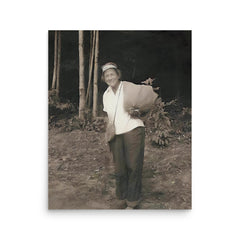 Grandma Gatewood poster on a plain backdrop in size 16"x20".