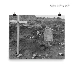 Grave of an American Pilot Buried by Imperial Japanese Troops, Kiska, Alaska, 1943 poster 2