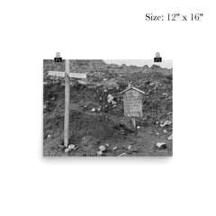 Grave of an American Pilot Buried by Imperial Japanese Troops, Kiska, Alaska, 1943 poster 3