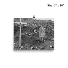 Grave of an American Pilot Buried by Imperial Japanese Troops, Kiska, Alaska, 1943 poster 4