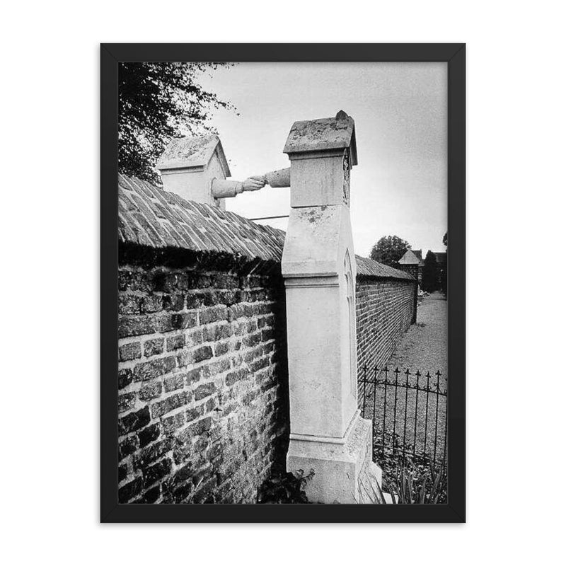 Graves of a Catholic Woman and Her Protestant Husband in Het Oude Kerkhof, Roermond, Netherlands, 1888 framed print on a plain backdrop in size 18