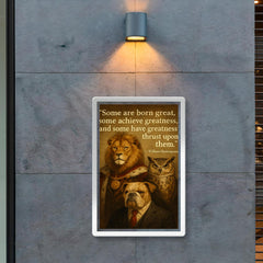 greatness quote william shakespeare poster 2