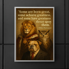 greatness quote william shakespeare poster 5