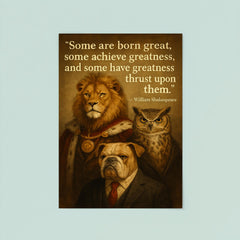 greatness quote william shakespeare poster 8