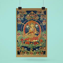 Green Tara - Khadiravani - Tibetan Thangka - Buddhist Meditation poster 6