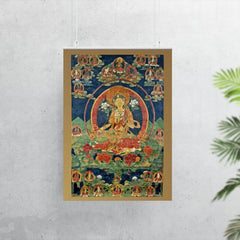 Green Tara - Khadiravani - Tibetan Thangka - Buddhist Meditation poster 7
