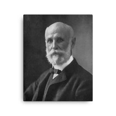 Greene Vardiman Black canvas print on a plain backdrop in size 16"x20".