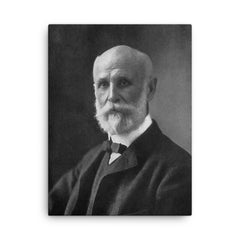 Greene Vardiman Black canvas print on a plain backdrop in size 18"x24".