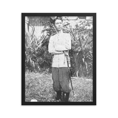 Gregorio del Pilar framed print on a plain backdrop in size 16"x20".