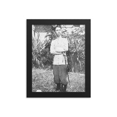 Gregorio del Pilar framed print on a plain backdrop in size 8"x10".