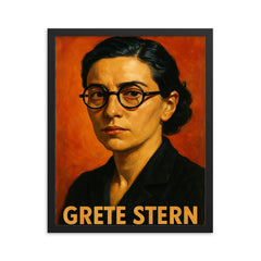 Grete Stern framed print on a plain backdrop in size 16"x20".