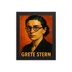 Grete Stern framed print on a plain backdrop in size 8"x10".