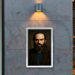 Grigori Perelman portrait poster 2
