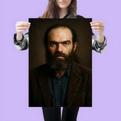 Grigori Perelman portrait poster 3