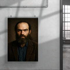 Grigori Perelman portrait poster 4