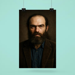 Grigori Perelman portrait poster 6
