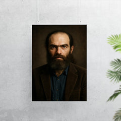 Grigori Perelman portrait poster 7