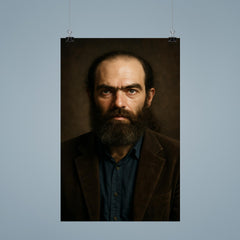 Grigori Perelman portrait poster 9