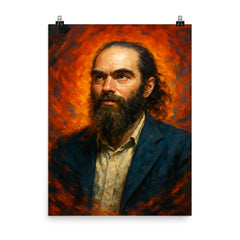 Grigori Perelman poster on a plain backdrop in size 8"x10".