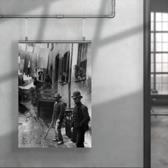 Group of Men Loitering in Bandit's Roost Alley, Mulberry Street, New York, 1887 poster 4
