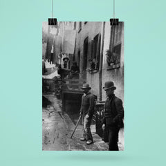Group of Men Loitering in Bandit's Roost Alley, Mulberry Street, New York, 1887 poster 6