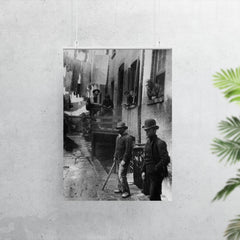 Group of Men Loitering in Bandit's Roost Alley, Mulberry Street, New York, 1887 poster 7