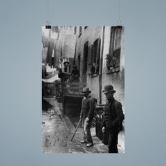 Group of Men Loitering in Bandit's Roost Alley, Mulberry Street, New York, 1887 poster 9