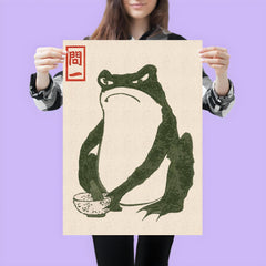 Grumpy Frog by Matsumoto Hoji poster 3