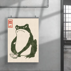 Grumpy Frog by Matsumoto Hoji poster 4