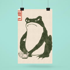 Grumpy Frog by Matsumoto Hoji poster 6