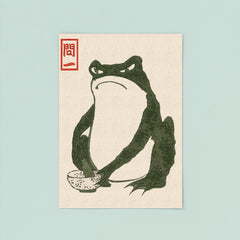 Grumpy Frog by Matsumoto Hoji poster 8