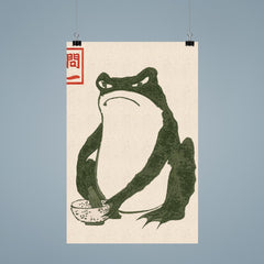 Grumpy Frog by Matsumoto Hoji poster 9
