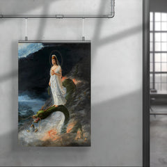 Guanyin Riding the Dragon by Harada Naojiro, 1890 poster 4