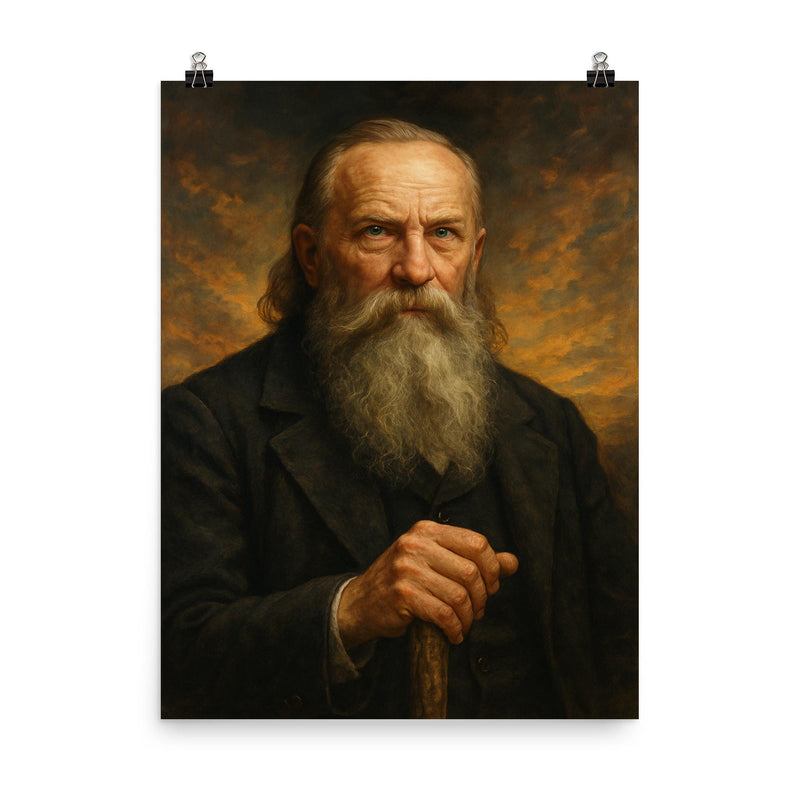 Guido von List poster on a plain backdrop in size 8