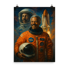 Guion Bluford poster on a plain backdrop in size 8"x10".