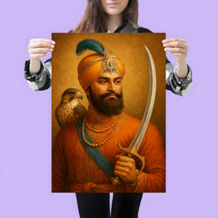 Guru Gobind Singh hawk and sword poster 3