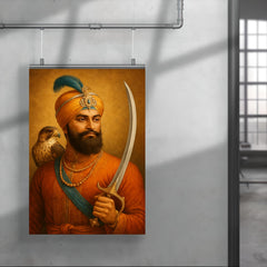 Guru Gobind Singh hawk and sword poster 4