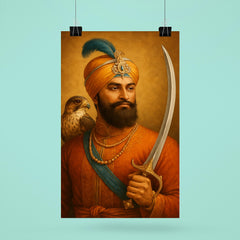 Guru Gobind Singh hawk and sword poster 6
