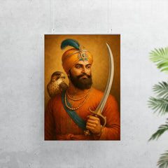 Guru Gobind Singh hawk and sword poster 7