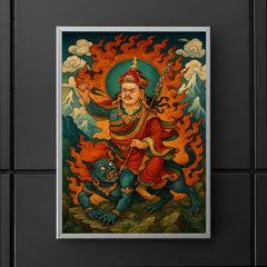 Guru Rinpoche subduing mountain demons poster 5